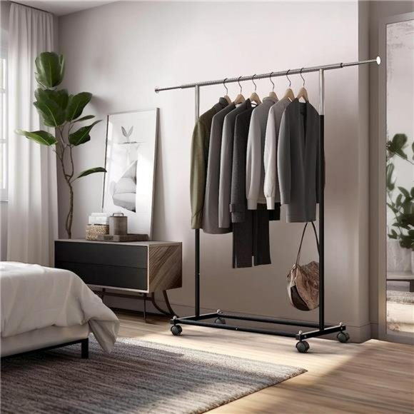 Simple Houseware Standard Rod Garment Rack - Picture 5 of 6